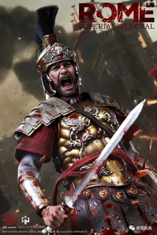 12寸版《角斗士》罗马帝国将军,怒吼头带感!
