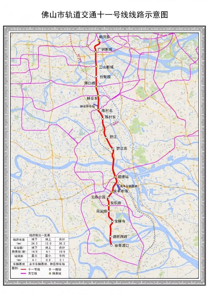 佛山地铁11号线计划2020年动工,预计工期6年!