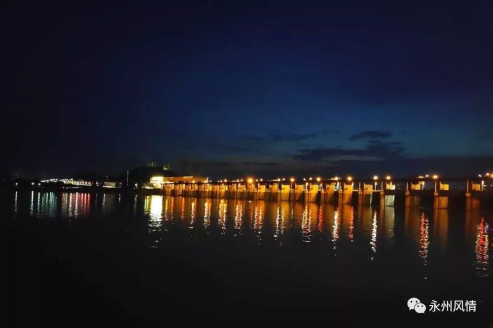 永州冷水滩 河东夜景