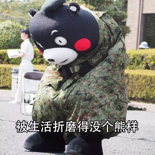 被生活折磨得没个熊样