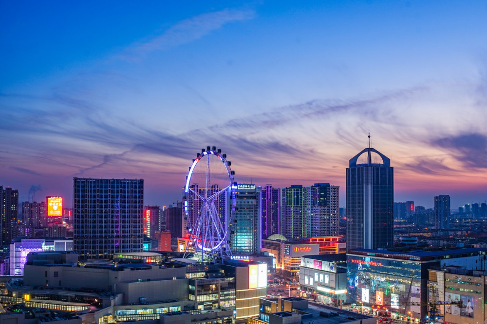 摩天轮,夜景,山东,临沂,大城