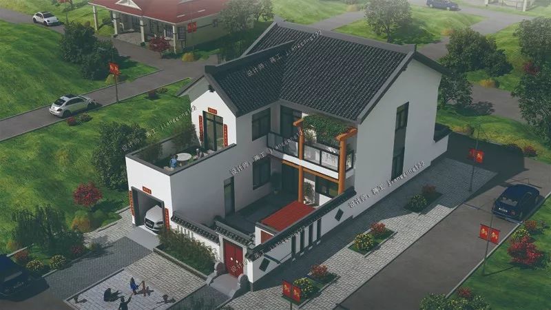 最接地气的农村三合院,正房耳房 阳光庭院,家家都能建