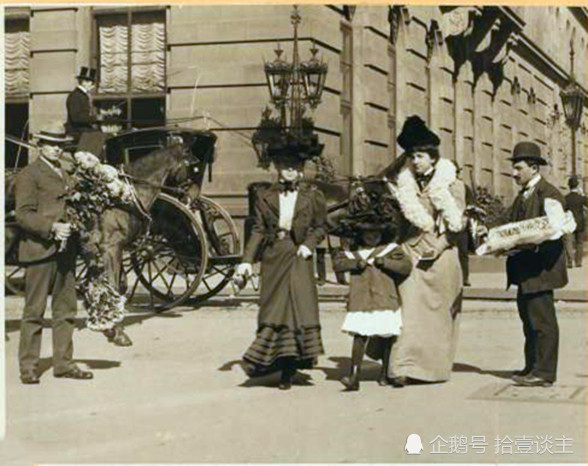 老照片:美国1900年,漫步在百年前的纽约街头