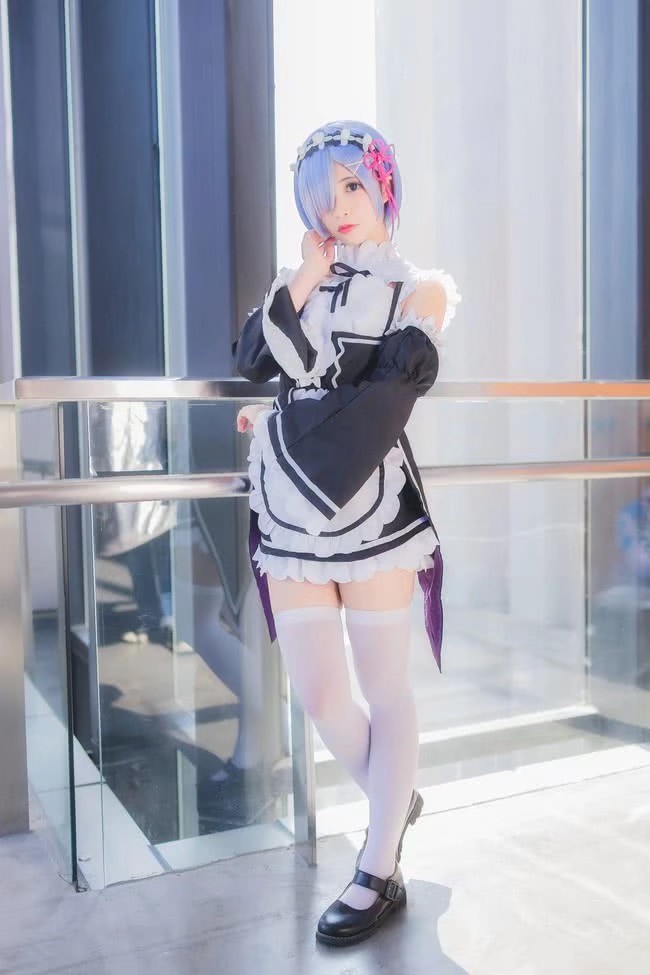 雷姆,jk少女,cosplay,动漫人物,二次元