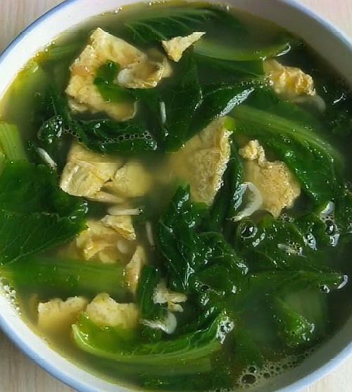 补钙,补铁,小白菜,补水,小白菜鸡蛋汤