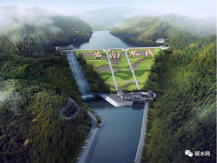 缙云县潜明水库一期工程现场图 松阳县黄南水库工程 丽水市省重点