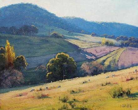 澳大利亚风景画家自学成才,将风景油画绘画出"意境"美