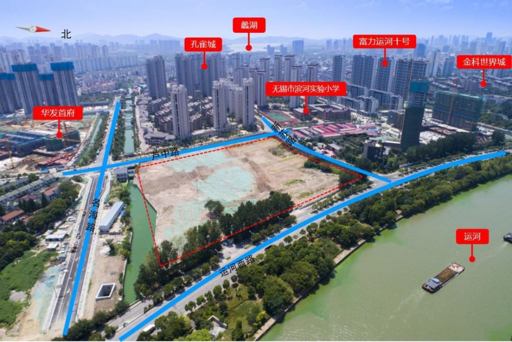 梁溪区,京杭大运河,地块,无锡,滨河新城,蠡湖