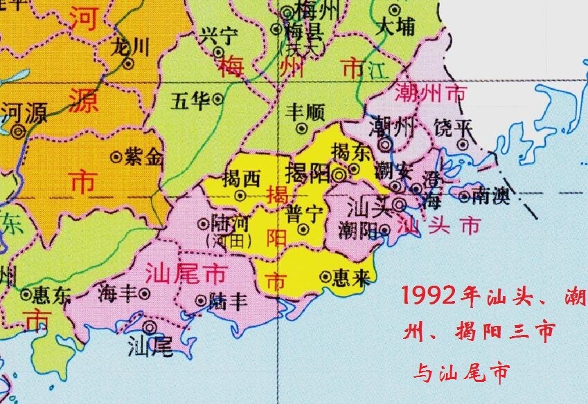 广东海陆丰地区是哪里,包括哪些地方,仅指海丰,陆丰?