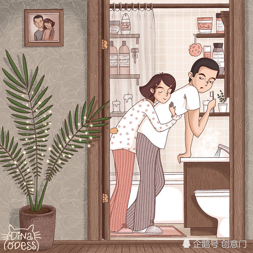 这个女插画家,她用15张插图,展现夫妻生活的每日欢乐
