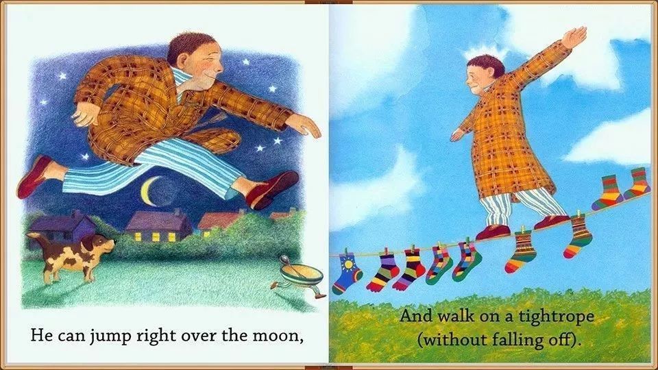 he can jump right over the moon.
