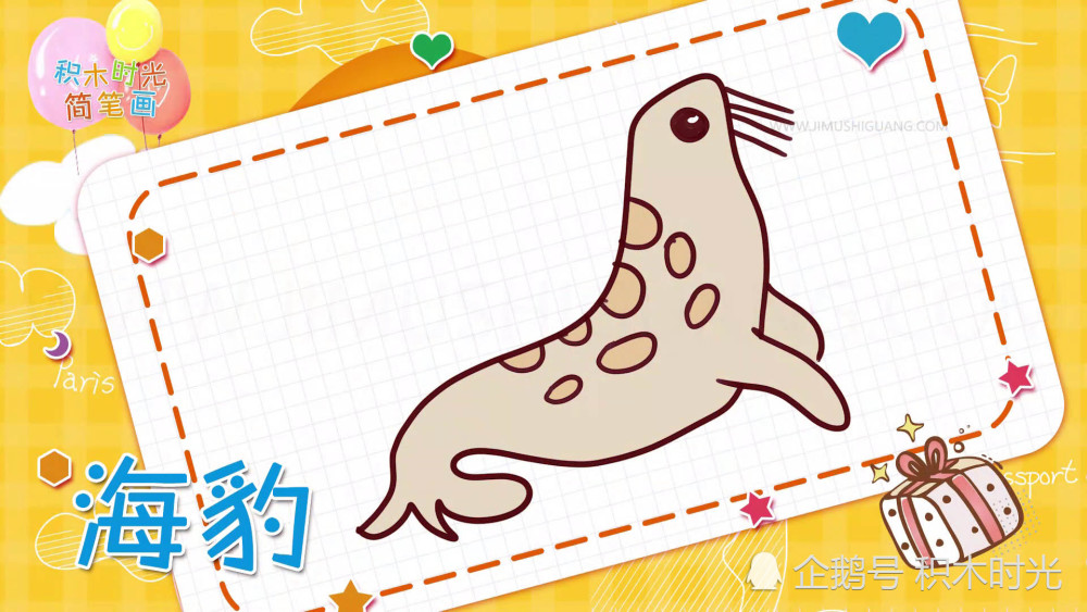 多种超赞的海豹简笔画绘画技巧!