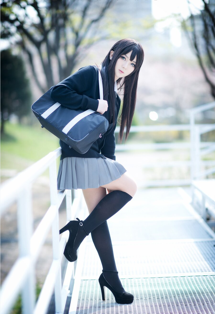 JKcosplay大师,JK真人cos 貂蝉 偶像大师,涩谷凛,jk制服,cosplay,少女