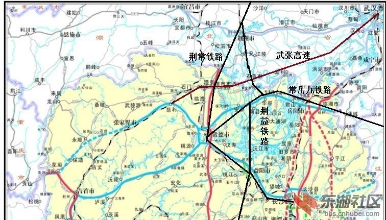 经岳阳市政府专题会议研究 岳阳市推荐常岳九铁路走向为"北线方案" 但