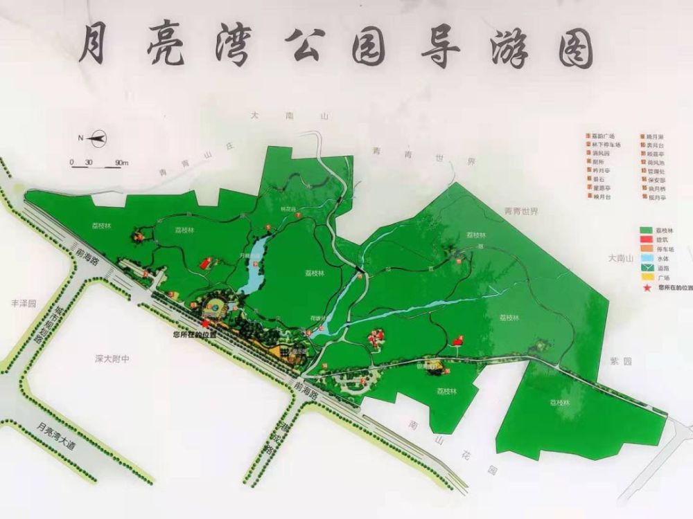 深圳地铁五号延长线:前海荔湾站 月亮湾公园,天然氧吧
