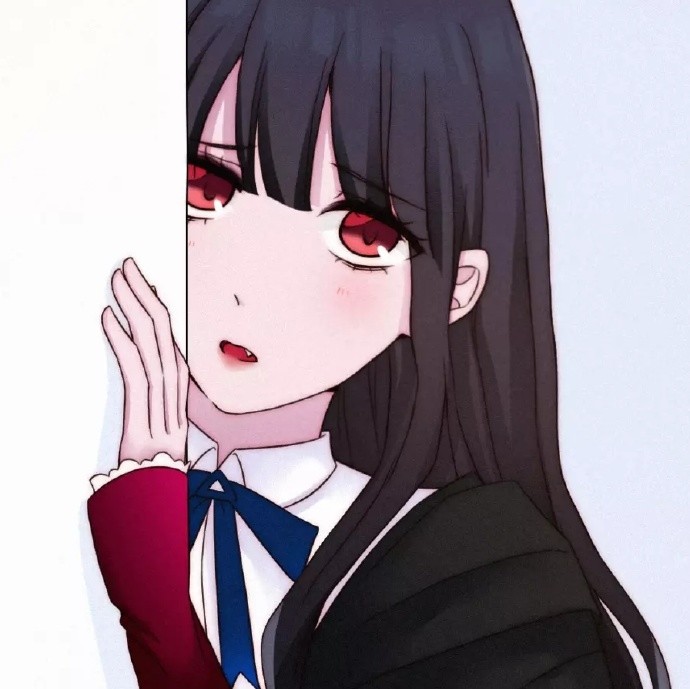 动漫图片,黑长直女孩子
