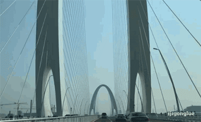 大桥 桥 桥梁 400_243 gif 动态图 动图