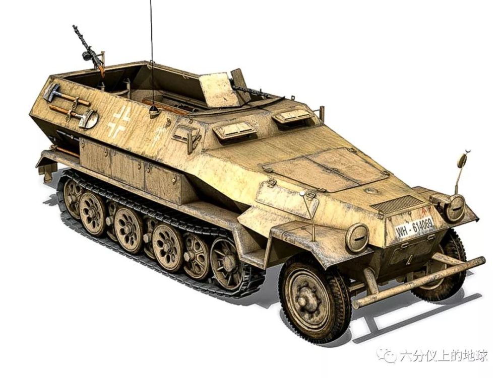 "陆上斯图卡"德国sdkfz-251半履带装甲运兵车