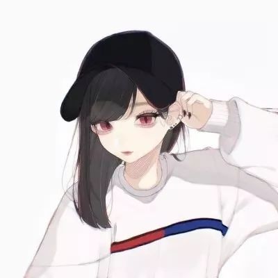 高冷好看的微信手绘女生头像