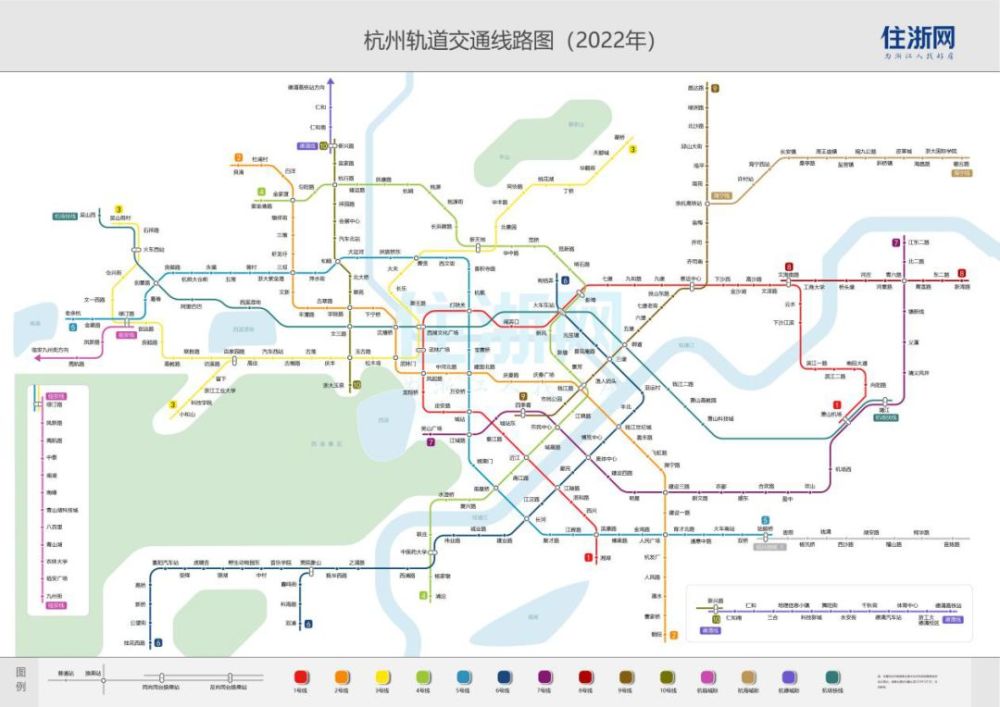 地铁线路的延伸,还会有11-15号线等全新线路的编制,完善杭州的轨道