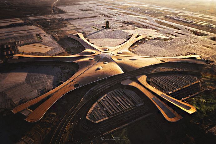 那些"落选"的北京大兴机场设计方案,同样很精彩,"五角星"太讨喜