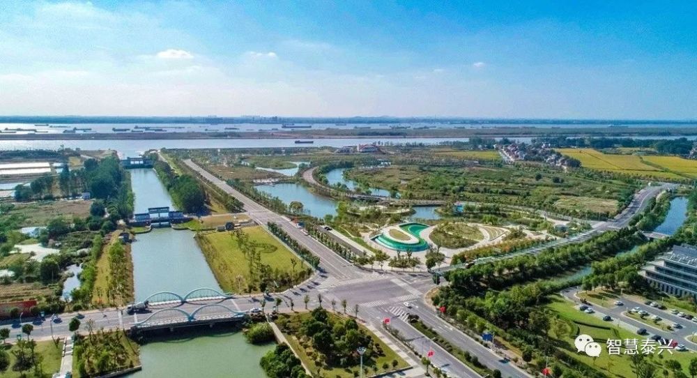 虹桥,泰兴江边的一座生态新城