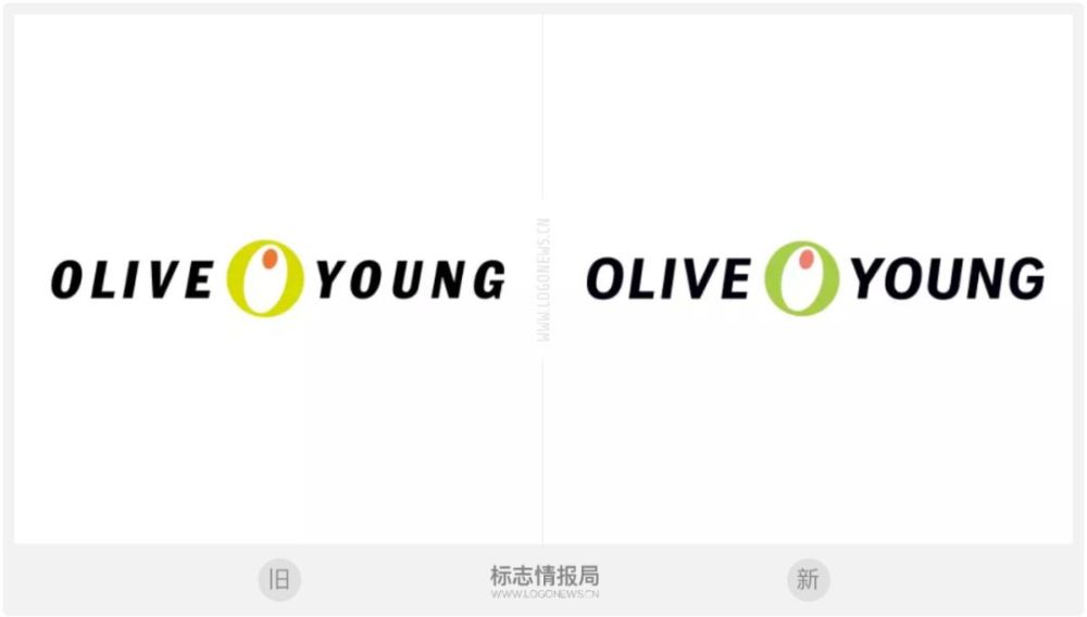 韩国连锁药妆品牌olive young启用新logo