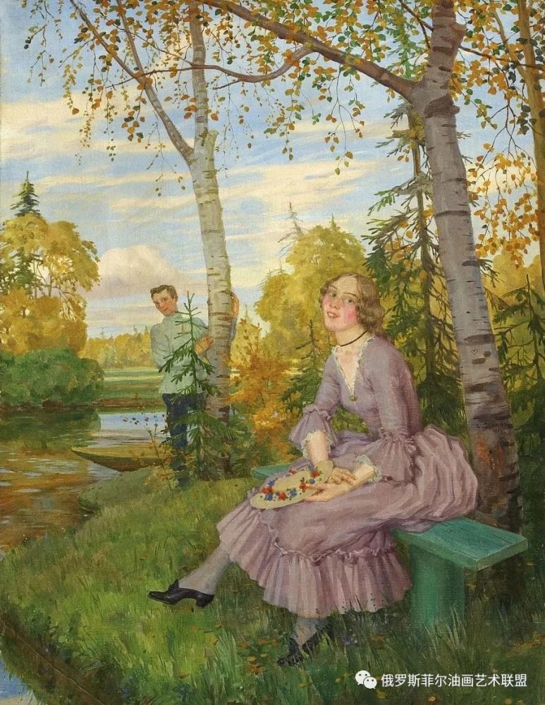 俄罗斯艺术家康斯坦丁·索莫夫水彩画作品欣赏