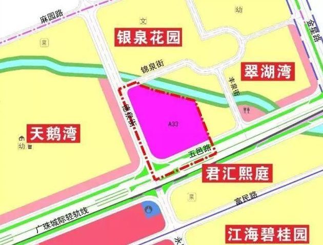 位于江海区外海街道江门市江海区五邑路与永康路交界东北侧的 江门市