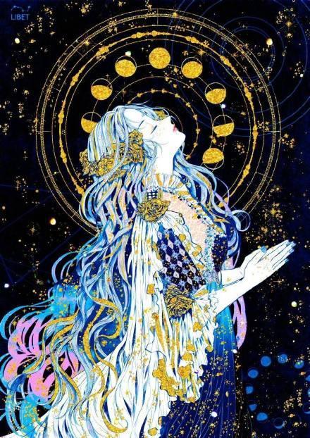 塔罗牌,阿卡,少女,插画师,吉普赛人,古埃及