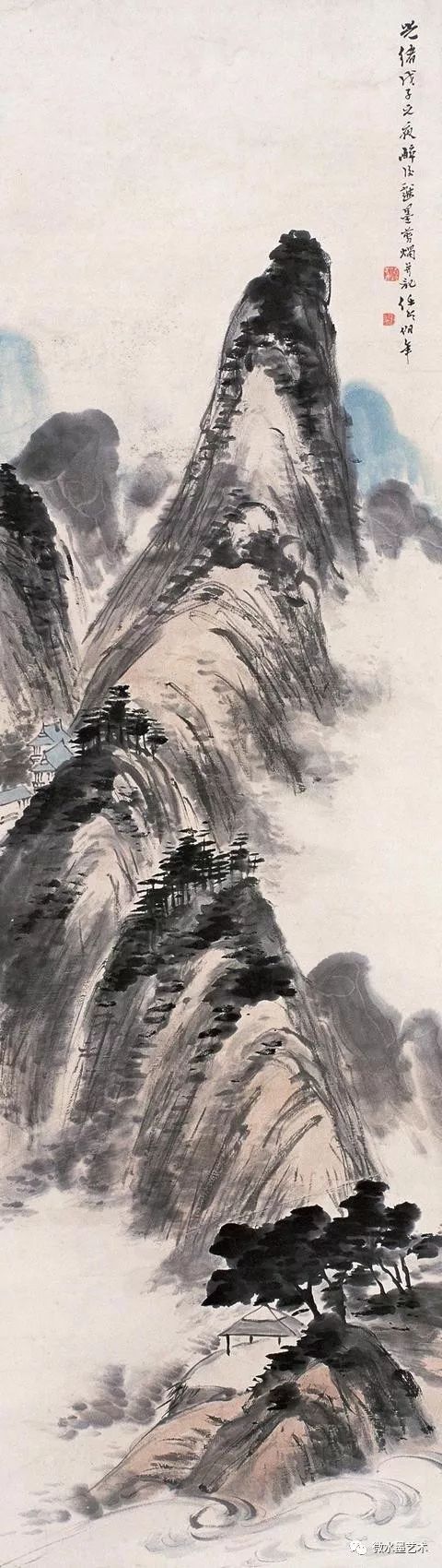 任伯年山水画,罕见