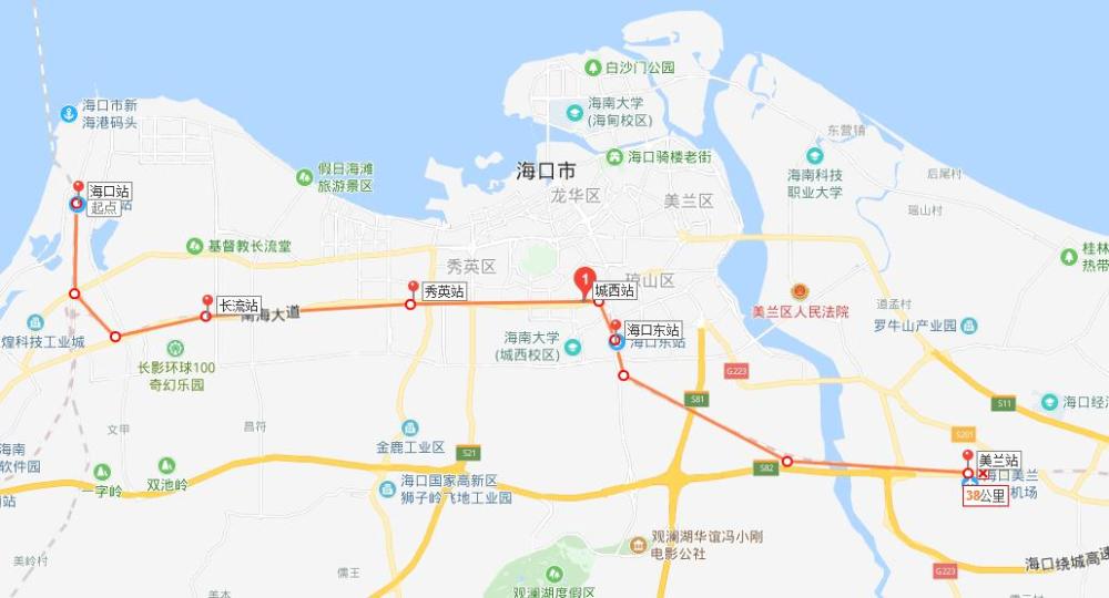 海口,三亚,假日海滩,海口市郊列车,旅游,龙华区