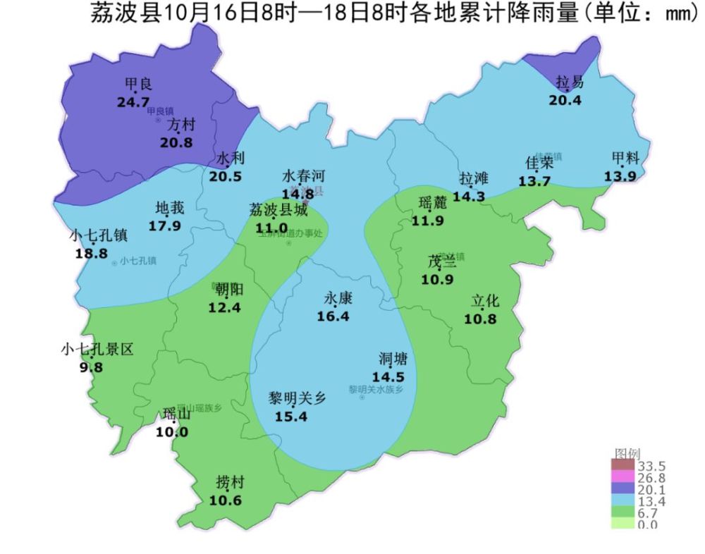 荔波县,气象,降雨,冷空气