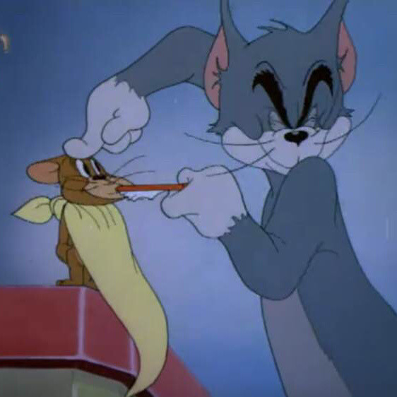 《猫和老鼠》图片:给杰瑞刷牙的汤姆