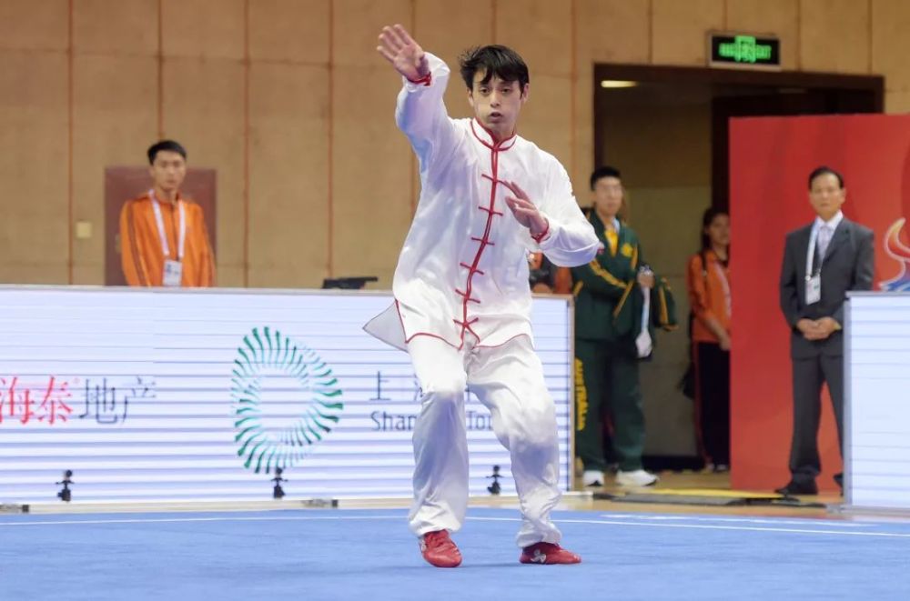 中国代表队亮相武术世锦赛 汤露摘大赛首金