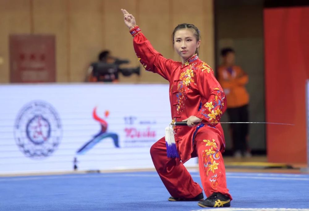 中国代表队亮相武术世锦赛 汤露摘大赛首金