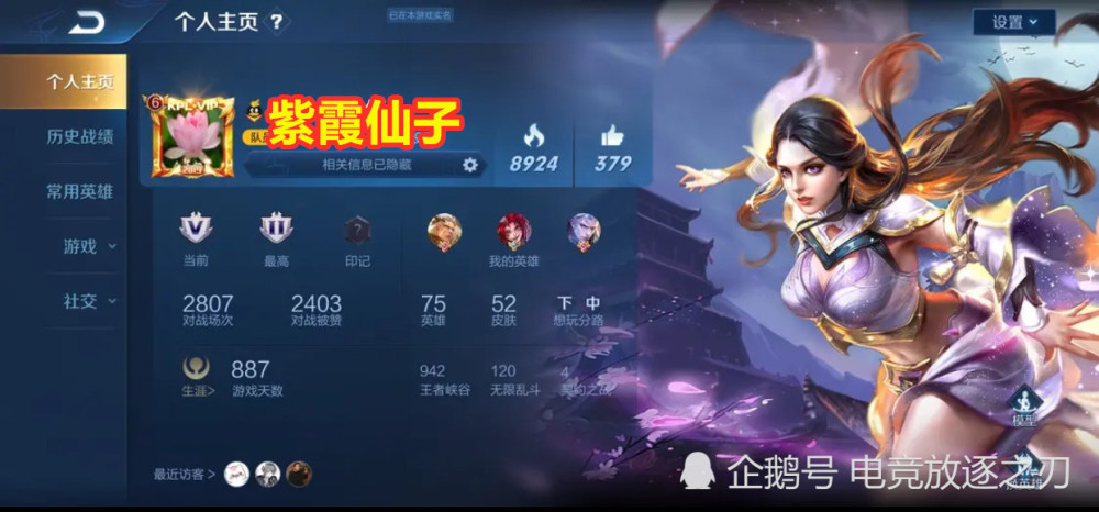 但是这款紫霞仙子依旧是难以超越的,单单这款皮肤的海报放在自己的