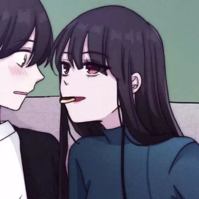二次元动漫情侣头像,甜甜的小女生 超拽帅气!