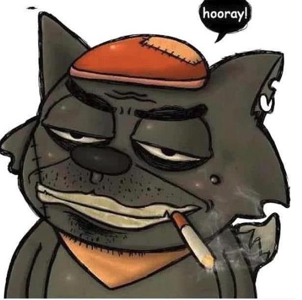 当动漫角色学会"抽烟",葫芦娃太毁童年,灰太狼成了邋遢大叔?