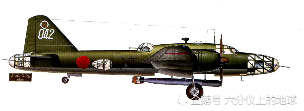 日本发动战争的急先锋,三菱g4m一式陆攻轰炸机