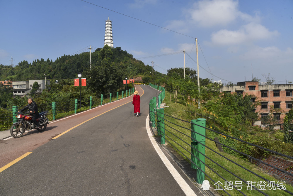 塔山公园,绿道,川南城际铁路,三元塔,内江