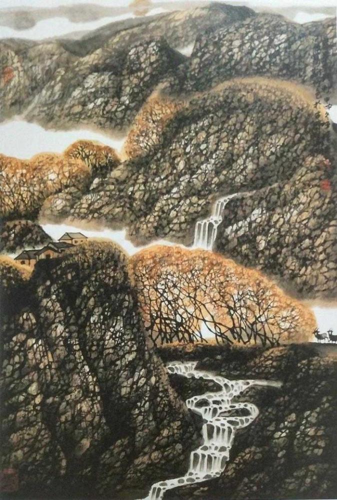 中国画,水墨画,山水画