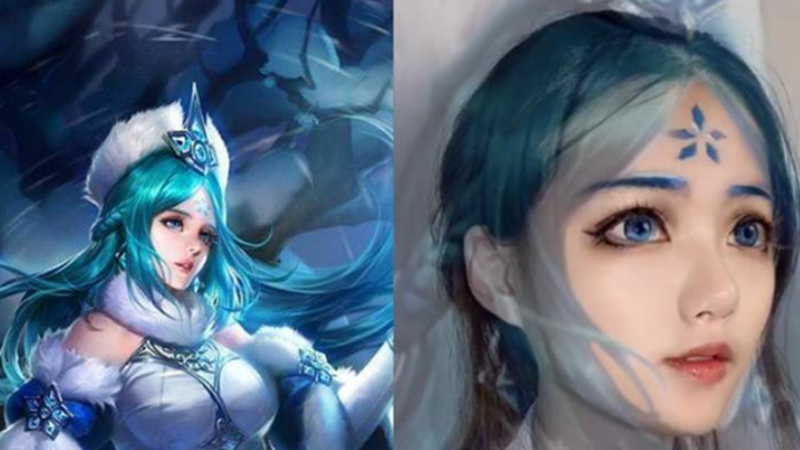 王者荣耀&王昭君,王者荣耀&西施,王者荣耀&干将莫邪,王者仿妆,小姐姐