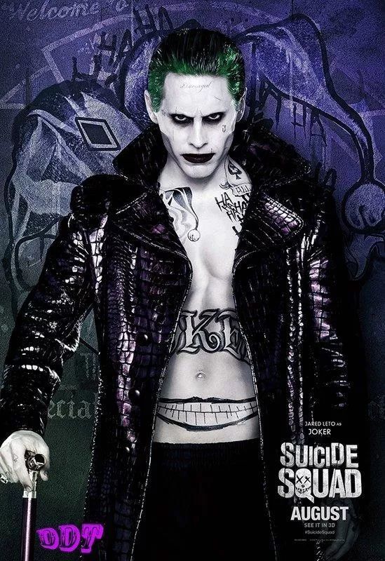 时间来到 2016 年《自杀特攻·超能暴队》里亦有小丑 joker,由 30