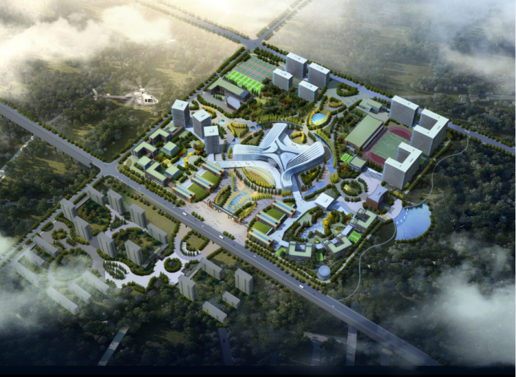 来瞧瞧西海岸的"大学城,附高清效果图