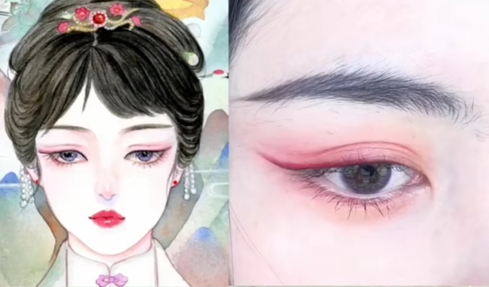 古风眼妆,眼妆,汉服,小姐姐