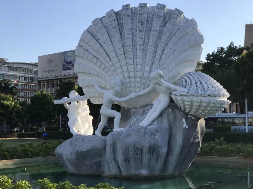 人民广场,海螺,海风,海蚌,汕头