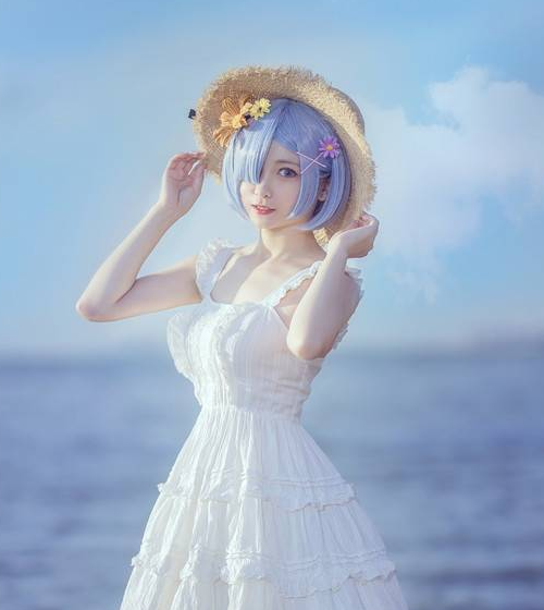 雷姆cosplay,可爱迷人的小姐姐