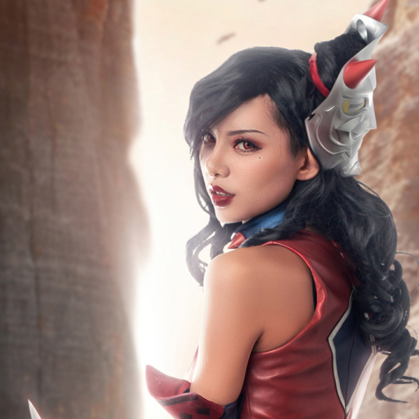 王者荣耀阿珂cosplay,英气十足的小姐姐