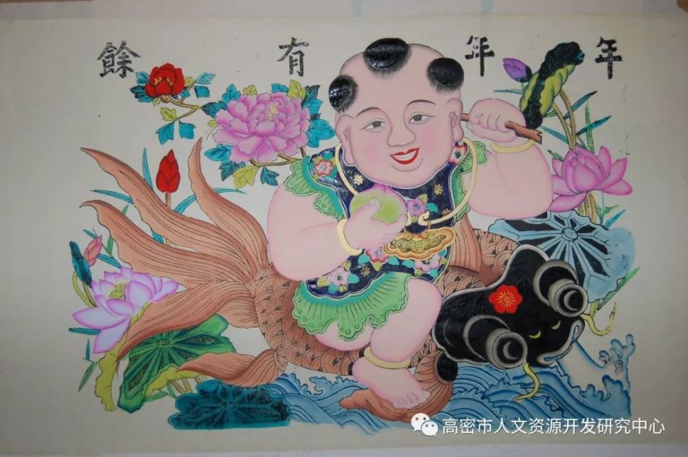 道光年间,是高密年画在其发展过程中受杨柳青年画的影响,与高密扑灰